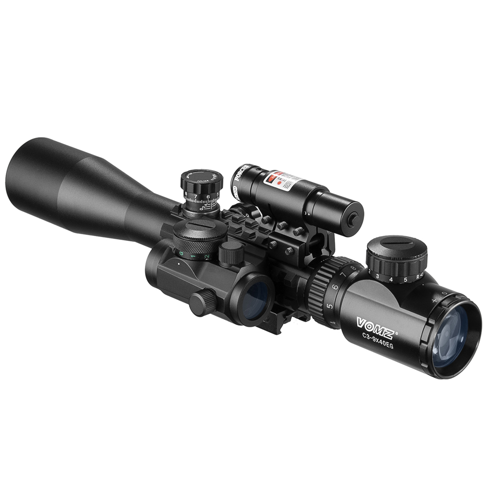 Crossbow Scope Sight - Vomz 3-9X40 Teropong Senapan dengan Pengukur