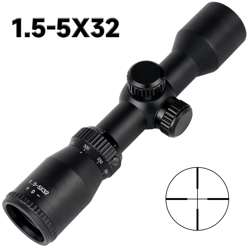 Crossbow Scope Sight - 1.5-5X32 Teropong Senapan Panah Pendek untuk