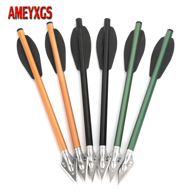 Crossbow Bolt Broadhead - 6pcs panah Aluminium 6.3 inci panah