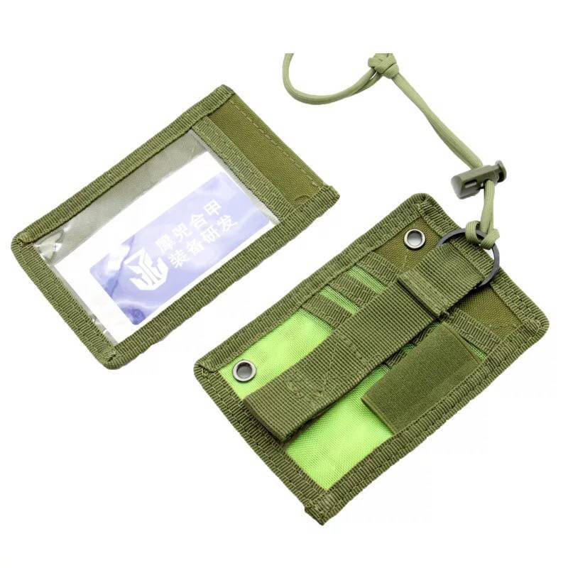 Outdoor Hunting Guide - Tempat Kartu ID Taktis dengan Pengait