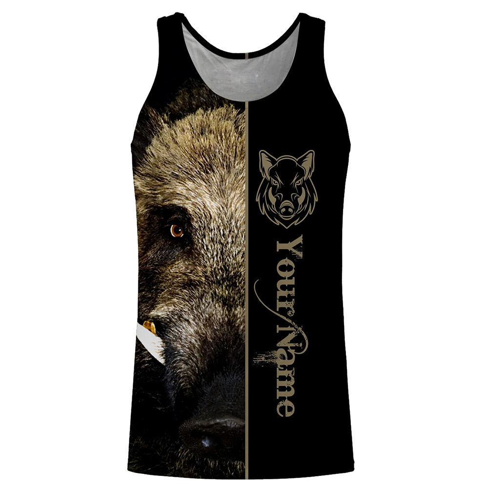 Outdoor Hunting Names - Kaos Tank Top 3D Print Tanpa