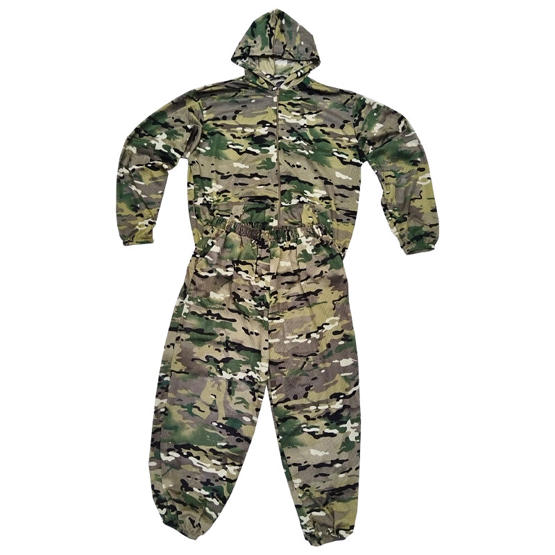 Hunting Outdoor Apparel - Setelan Kamuflase Jala Dingin Musim Panas