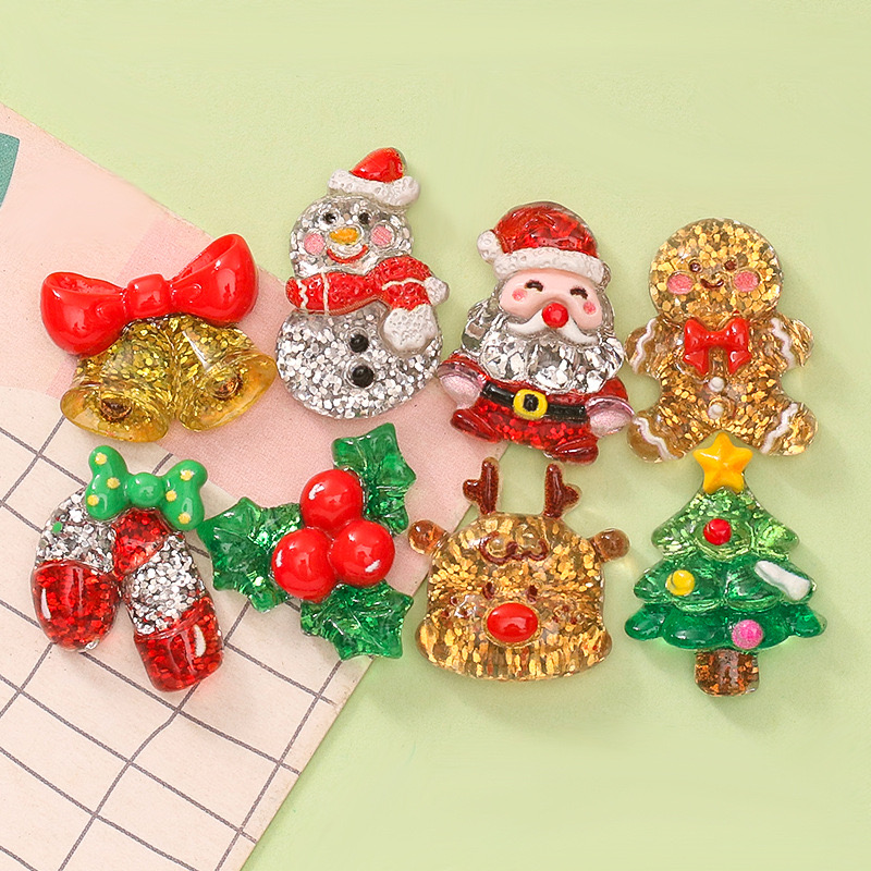 Elk Bugle Call - Resin kartun Santa pohon rusa manusia