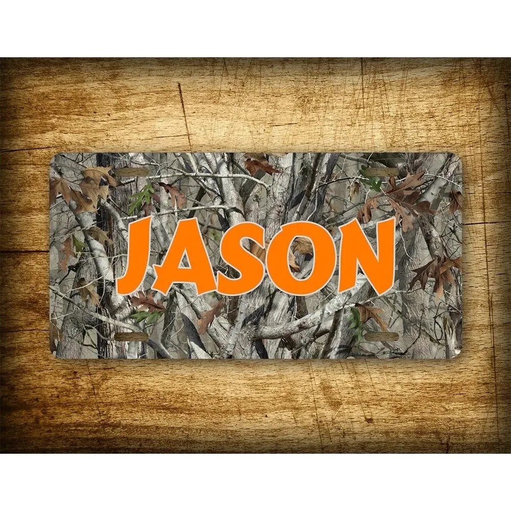 Outdoor Hunting Names - 1 buah Plakat Dekoratif Logam Motif
