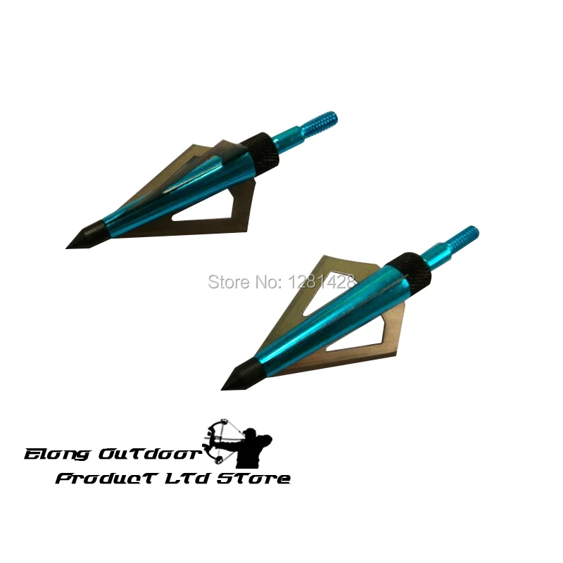 Crossbow Bolt Broadhead - 12 Buah Biru 125 Butir Broadhead