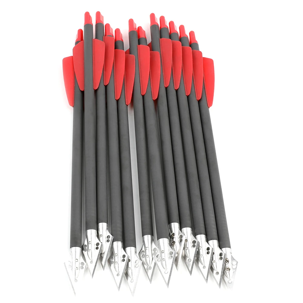 6/12 Buah Baut Panah Aluminium - Crossbow Bolt Broadhead ulasan dan harga