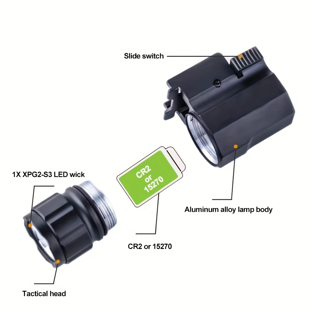 X100 senter LED bawah taktis p - Outdoor Hunting Guide ulasan dan harga