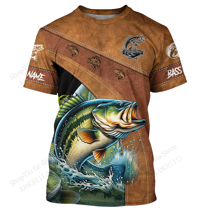 Kaos 3D Print Motif Camo Panci - Outdoor Hunting Names ulasan dan harga