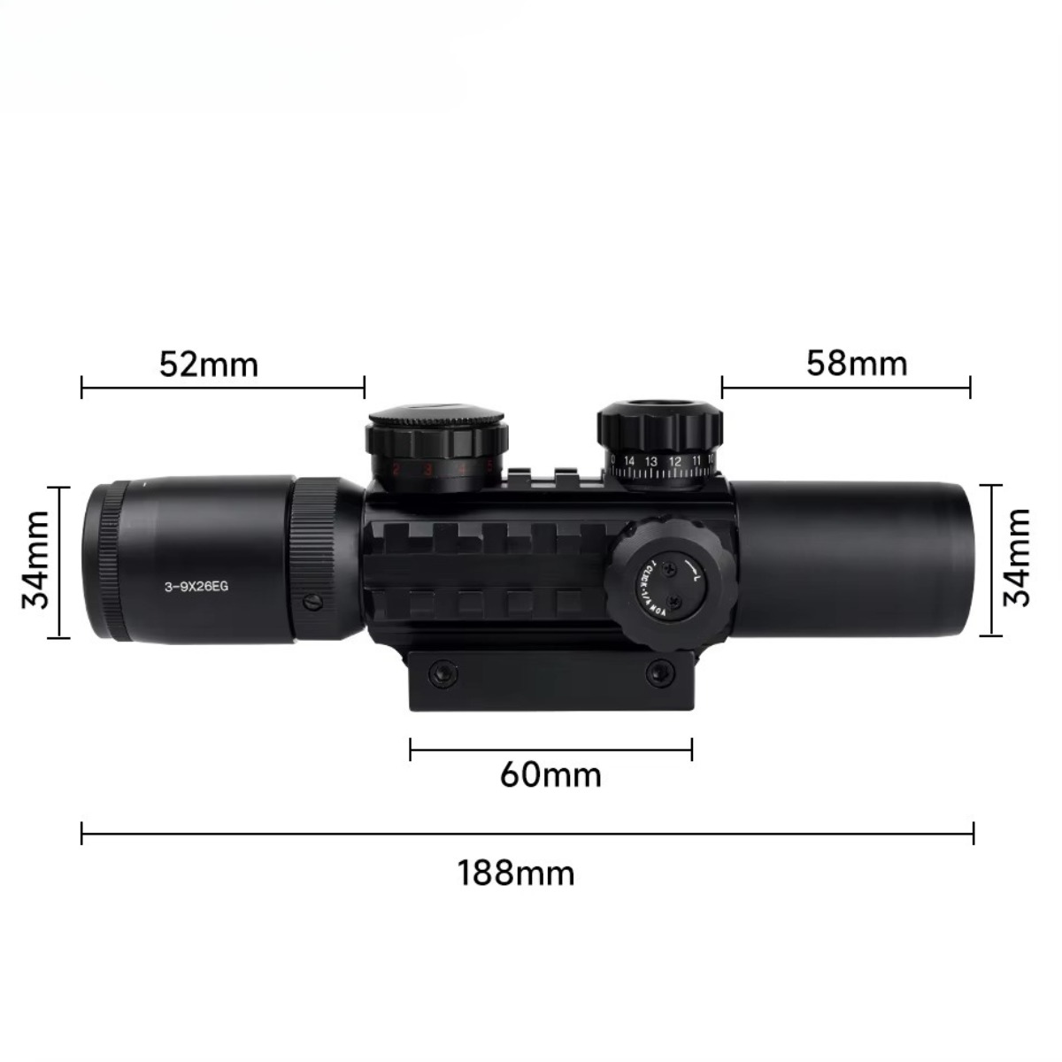 Set Teropong Taktis Berburu 3- - Crossbow Scope Sight ulasan dan harga