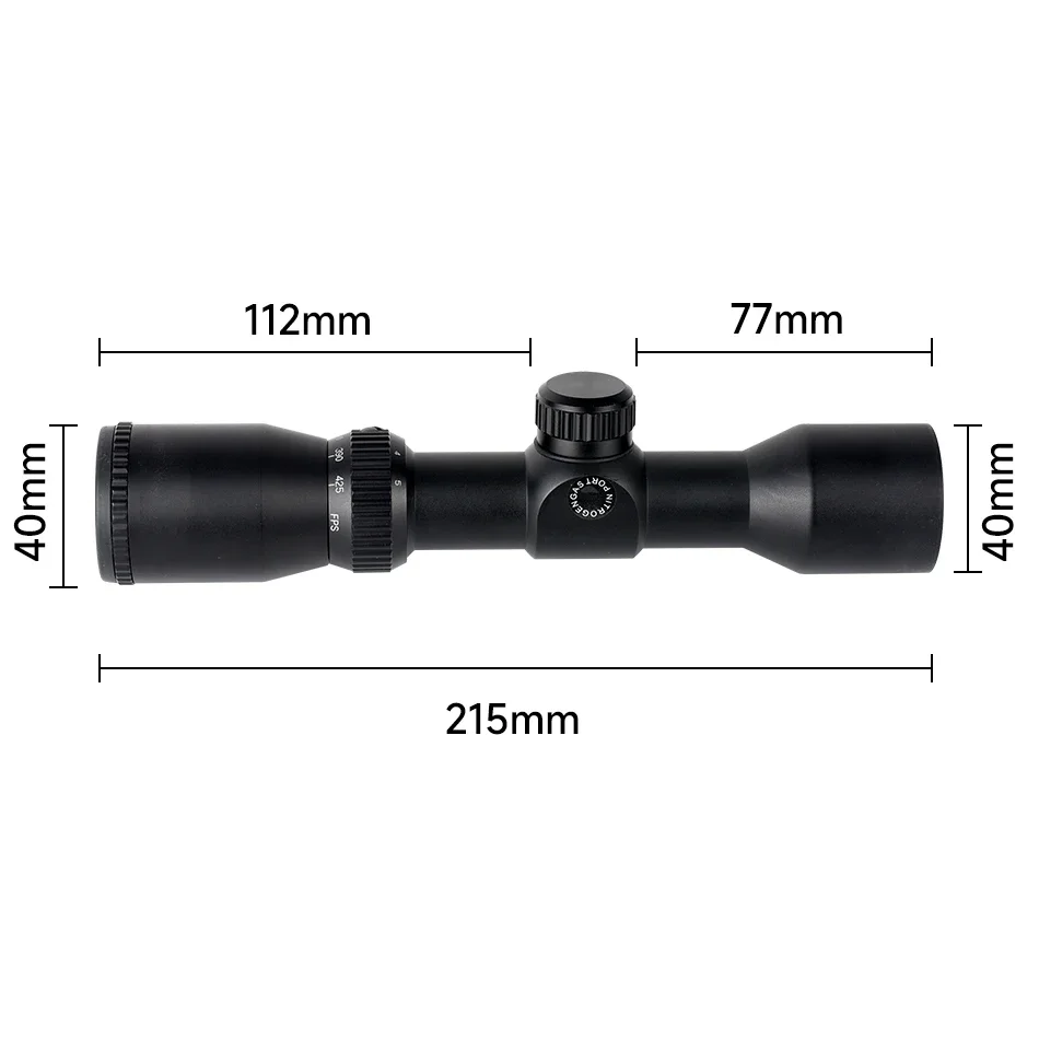 1.5-5X32 Teropong Senapan Pana - Crossbow Scope Sight ulasan dan harga