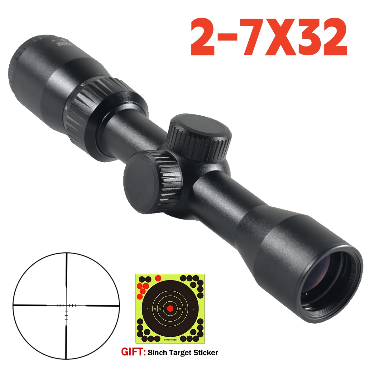 Teropong Taktis Berburu 2-7x32 - Crossbow Scope Sight ulasan dan harga