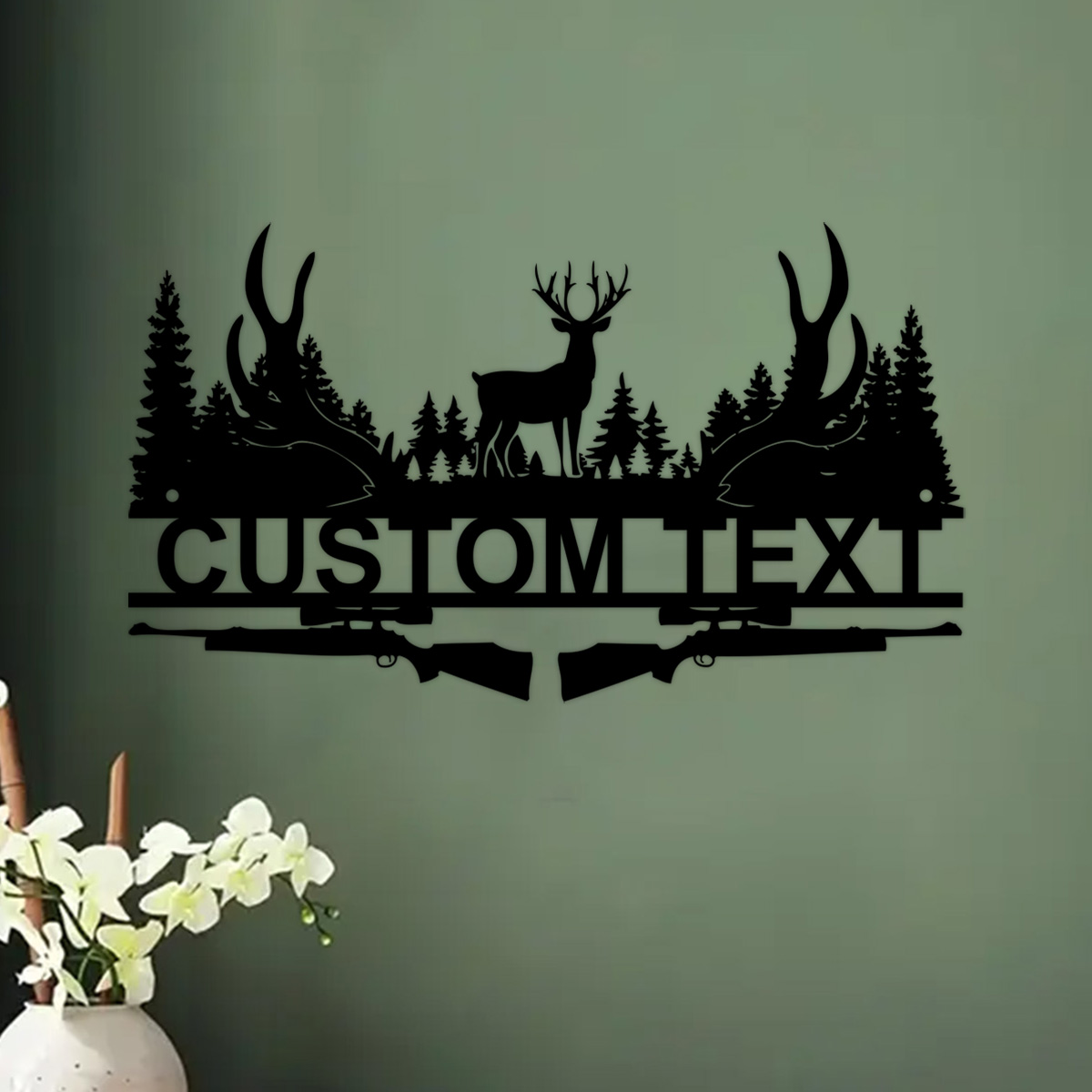 Tanda logam kabin rusa kustom, - Outdoor Hunting Names ulasan dan harga