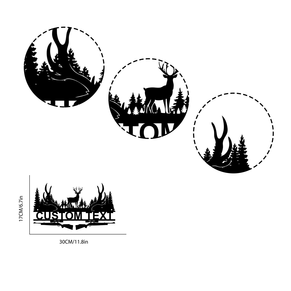 Tanda logam kabin rusa kustom, - Outdoor Hunting Names ulasan dan harga