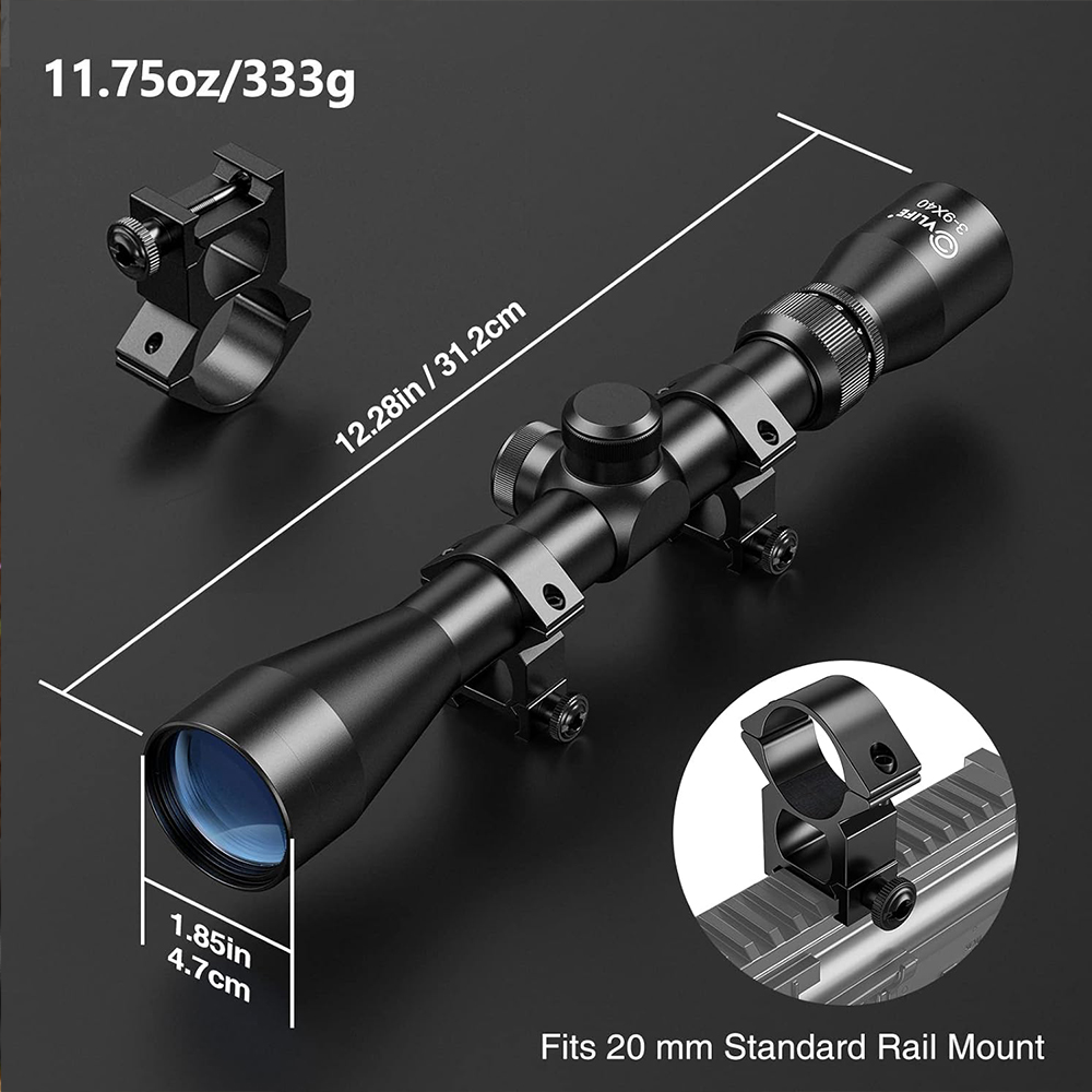 3-9X40 Teropong Berburu Rusa d - Crossbow Scope Sight ulasan dan harga