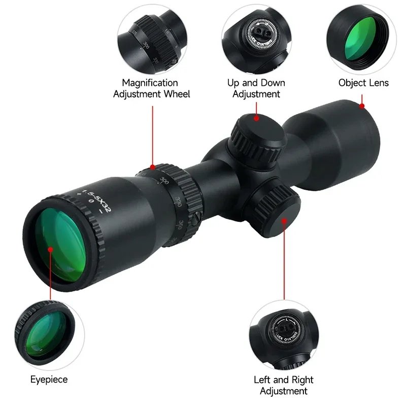 Teropong Senapan Panah 1.5-5X3 - Crossbow Scope Sight ulasan dan harga