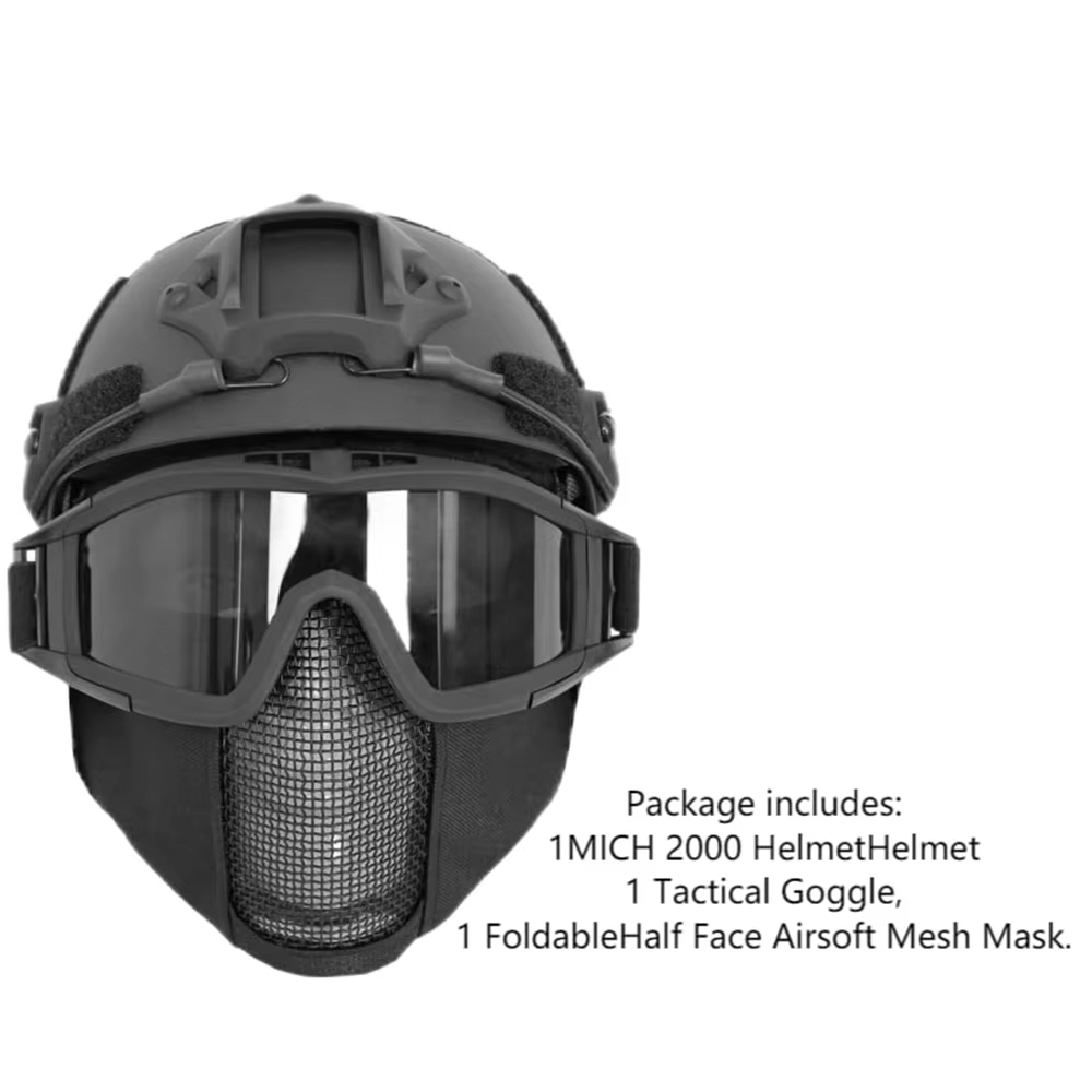 Helm Airsoft MICH & Set Masker - Outdoor Hunting Guide ulasan dan harga