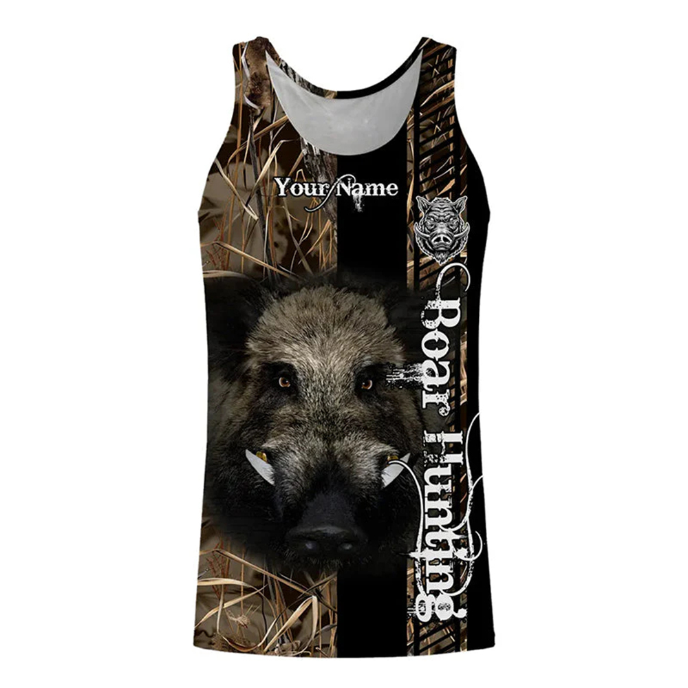 Kaos Tank Top 3D Print Tanpa L - Outdoor Hunting Names ulasan dan harga