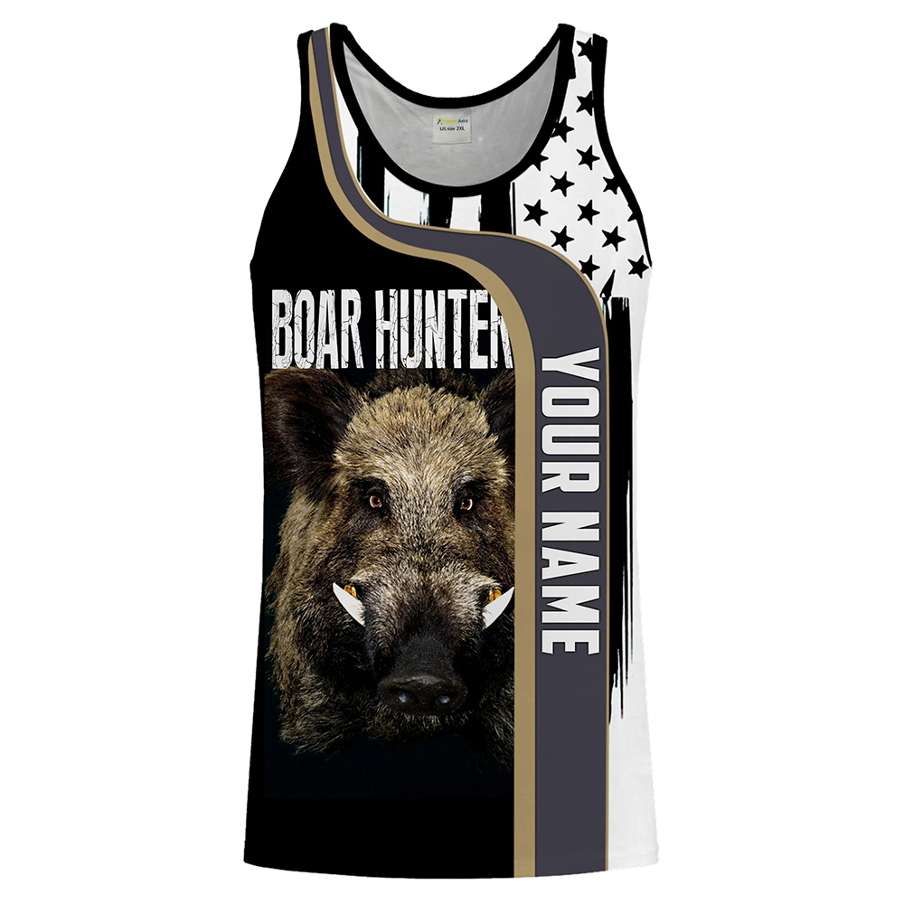 Kaos Tank Top 3D Print Tanpa L - Outdoor Hunting Names ulasan dan harga