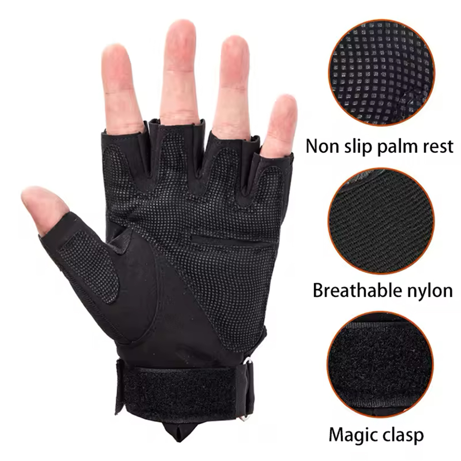 Sarung Tangan Taktis Setengah  - Outdoor Hunting Names ulasan dan harga