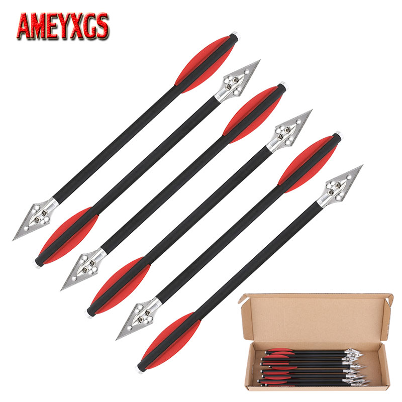 6/12 buah campuran karbon pana - Crossbow Bolt Broadhead ulasan dan harga