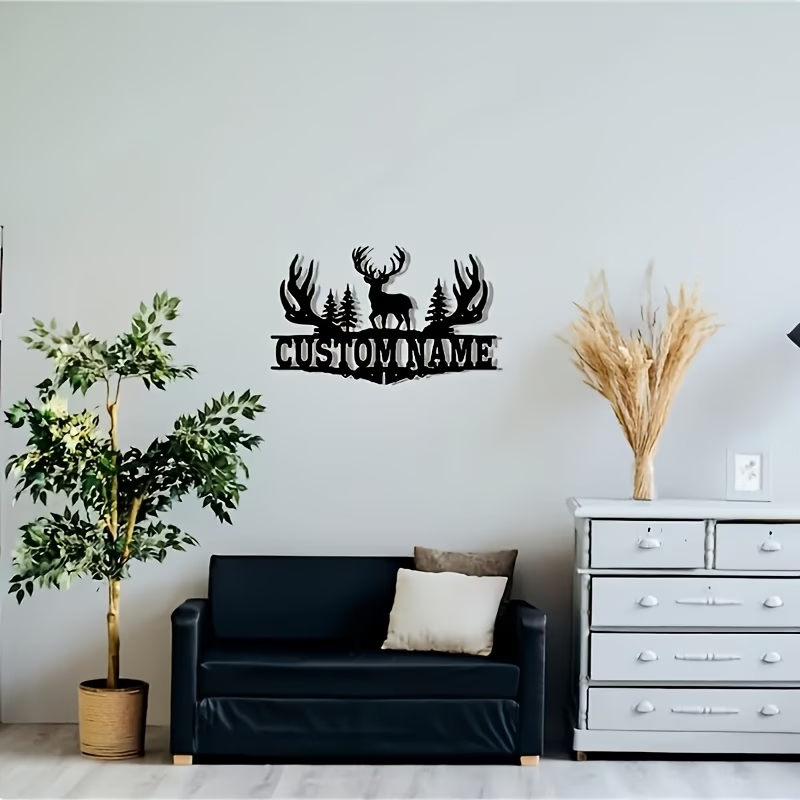 Seni Dinding Logam Tanduk Rusa - Outdoor Hunting Names ulasan dan harga
