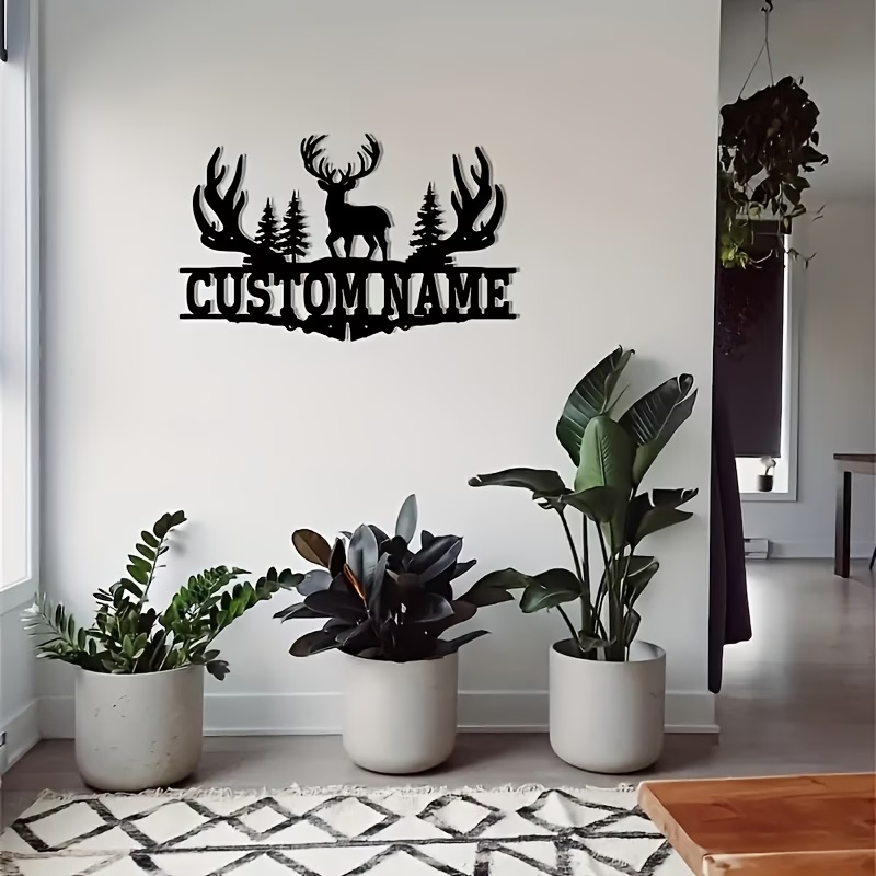 Seni Dinding Logam Tanduk Rusa - Outdoor Hunting Names ulasan dan harga