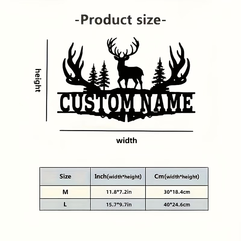 Seni Dinding Logam Tanduk Rusa - Outdoor Hunting Names ulasan dan harga