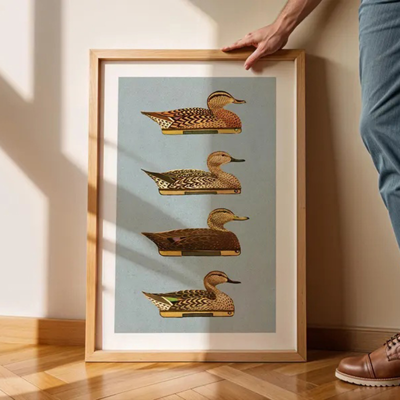 Poster Umpan Bebek Seni Luar R - Outdoor Hunting Paintings ulasan dan harga