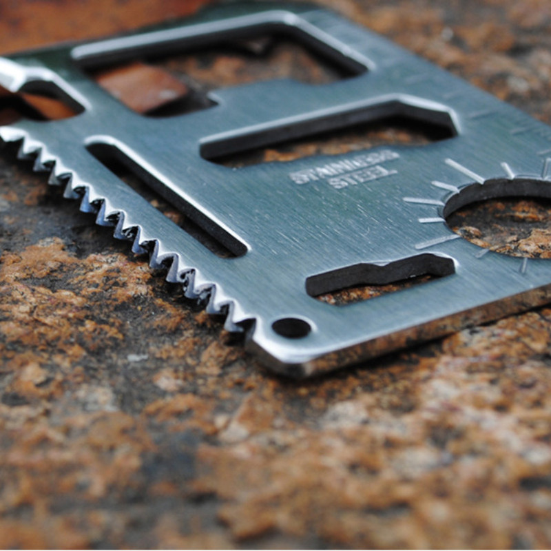 Alat saku kartu kredit 11 In 1 - Hunting Outdoors Card ulasan dan harga